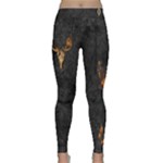 Collection: Photo Earth Elements<br>Print Design:  Raw Art of Creation - Charcoalstone <br> Yoga Leggings