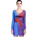 Collection: Firewater<br>Print Design:  Poppies and Paint <br>Dress Style: Parisienne (Velvet)
