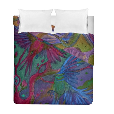 Collection: Acquerello<br>Print Design: Scents of Spring / Summer Hum<br>Style: Reversible Duvet Cover from EricasImages