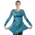 Collection: Photo Earth Elements<br>Print Design: Aquacrystal<br>Style: Asymetrical Tunic Top