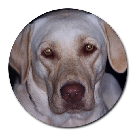 Labrador Retriever Dog Round Mousepad from EricasImages Front